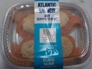 2 lb pkg Frozen Atlantic Salmon wit...