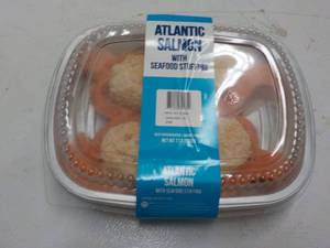 2 lb pkg Frozen Atlantic Salmon wit...