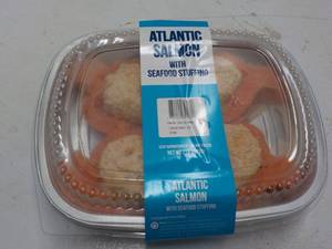 2 lb pkg Frozen Atlantic Salmon wit...