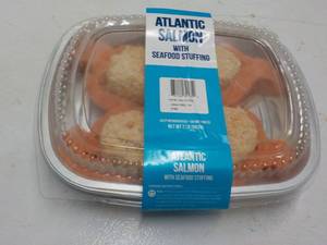 2 lb pkg Frozen Atlantic Salmon wit...