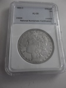 1895 O Morgan Silver Dollar