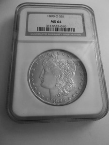 1898 O Morgan Silver Dollar