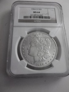 1904 O Morgan Silver Dollar