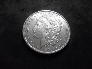 1881 O Morgan Silver Dollar