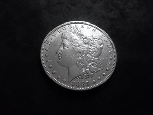 1887 O Morgan Silver Dollar