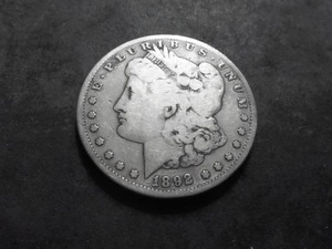 1892 S Morgan Silver Dollar