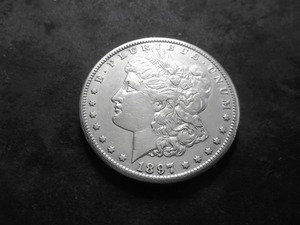 1897 S Morgan Silver Dollar