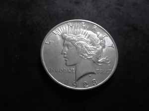 1923 D Peace Silver Dollar