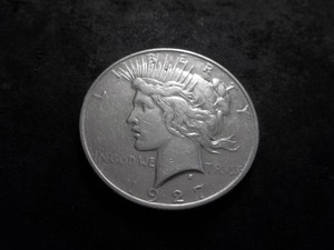 1927 Peace Silver Dollar