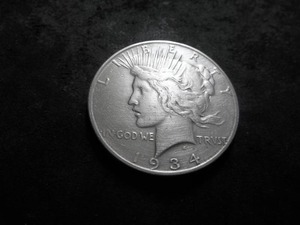 1934 D Silver Peace Dollar