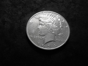 1934 S Silver Peace Dollar
