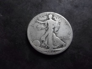 1921 D Walker Half Dollar