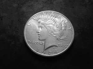 1924 S Peace Silver Dollar