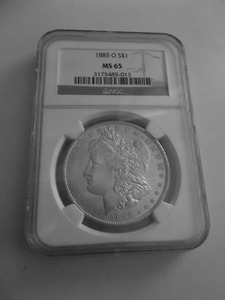 1885 O Morgan Silver Dollar