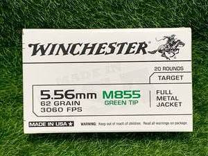 20 Rounds 5.56 Green Tip M855 Ammo Ammunition