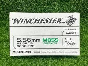20 Rounds 5.56 Green Tip M855 Ammo Ammunition