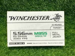 20 Rounds 5.56 Green Tip M855 Ammo Ammunition