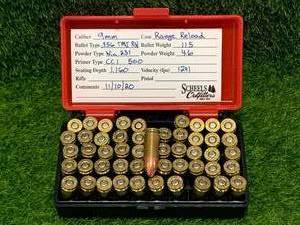 50 Rounds 9mm Remanufactured Ammo Ammunition