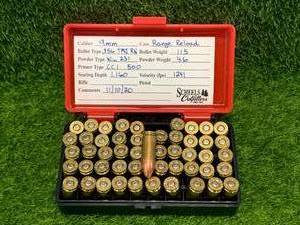 50 Rounds 9mm Remanufactured Ammo Ammunition