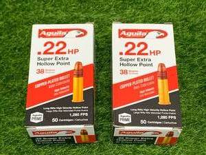 100 Rounds of .22 Hollow Point Ammo Ammunition