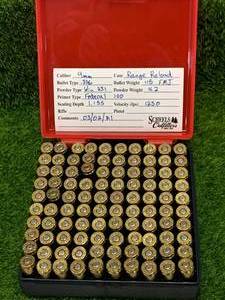 100 Rounds 9mm Remanufactured Ammo Ammunition