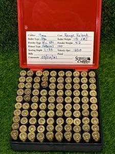 100 Rounds 9mm Remanufactured Ammo Ammunition