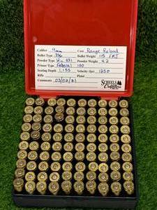 100 Rounds 9mm Remanufactured Ammo Ammunition
