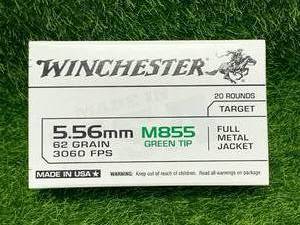20 Rounds 5.56 Green Tip M855 Ammo Ammunition