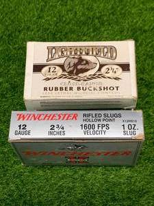 4 Rounds Hollow Point 12 Gauge Shells & 5 Rounds Rubber Buckshots