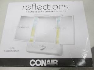 lot 23 image: conair incandescent lighted mirror...