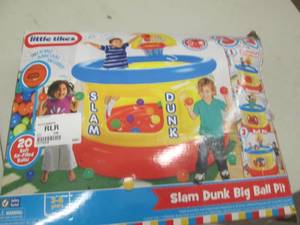 lot 33 image: little tikes inflatable basketball ...
