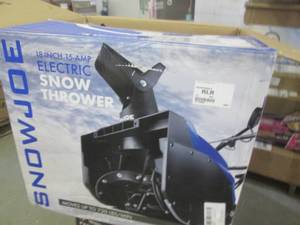 lot 49 image: snowjoe snowthrower 18inch 15 amp e...