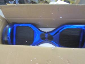 lot 53 image: glarewheel hoverboard blue powers o...