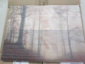 lot 64 image: art work on wood ...