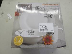 lot 90 image: gibson home dinnerware set...