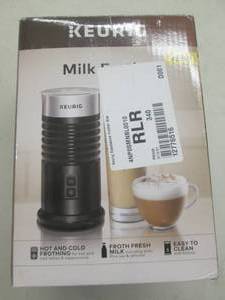lot 112 image: keurig milk frother...