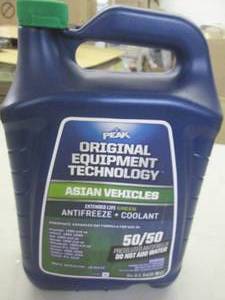 lot 120 image: peak asian viechle antifreeze green...