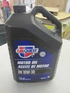 lot 160 image: gallon of carquest 10w-30 motor oil...