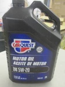 lot 163 image: gallon of carquest 5w-20 motor oil ...