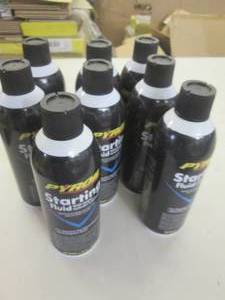 lot 187 image: 8-11 oz cans of pyroil starting flu...