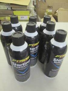 lot 188 image: 8-11 oz cans of pyroil starting flu...
