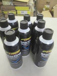 lot 189 image: 8-11 oz cans of pyroil starting flu...