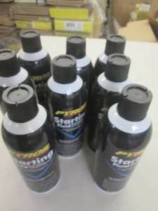 lot 192 image: 8-11 oz cans of pyroil starting flu...