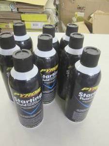 lot 193 image: 8-11 oz cans of pyroil starting flu...