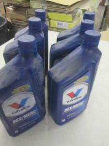 lot 205 image: 6 quarts of valvoline dexmerc...