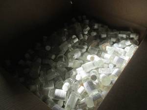 lot 210 image: big box of 2floz bottles of hand sa...