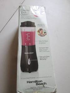 lot 238 image: hamilton beach single serve blender...