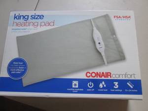 lot 255 image: conair king size heating pad ...