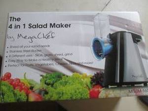 lot 256 image: the 4 in 1 salad maker by mega chef...