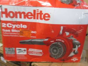 lot 292 image: homelite 2cyl gas blower has compre...